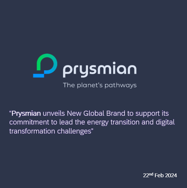 Rebranding : Prysmian 2024 